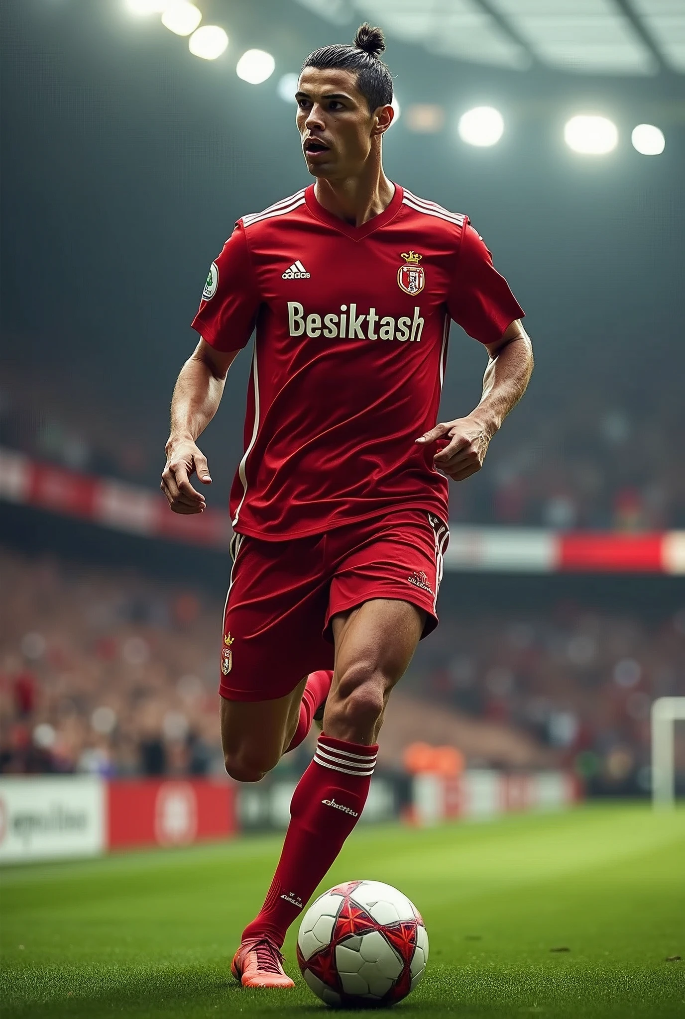 ronaldo wearing besiktas jersey