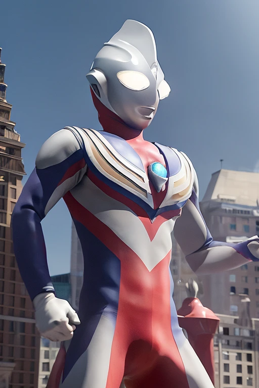 masterpiece, Highest quality, One boy, alien, Shine eyes, Special Effects, Shine, alone, Yellow Eyes, Upper Body, White eyes, Bodysuits, No humans,building,Arms crossed in an L shape,Rin々Stand upright