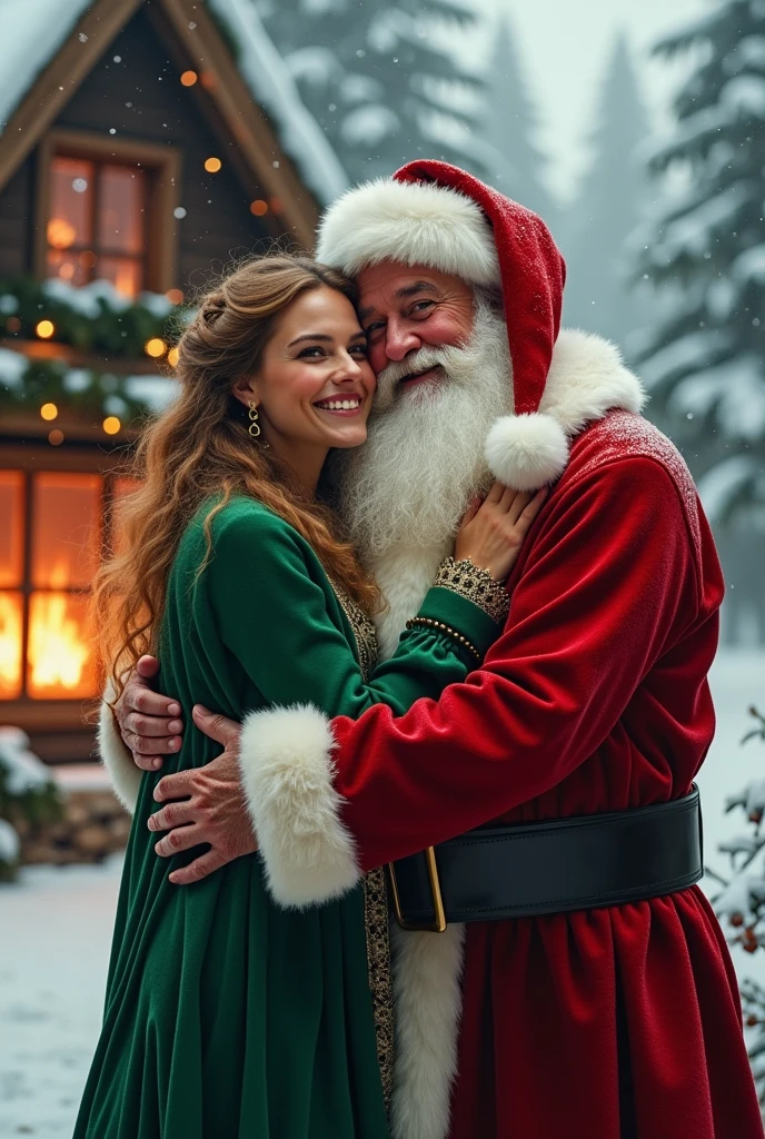 Santa Claus with his wife 