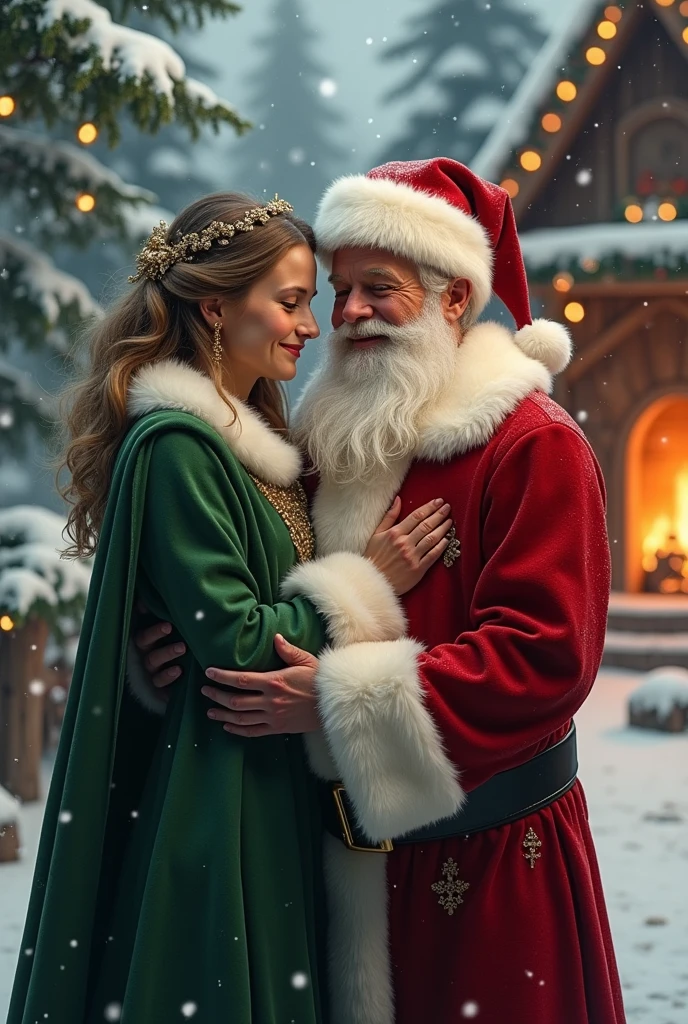 Santa Claus with his wife