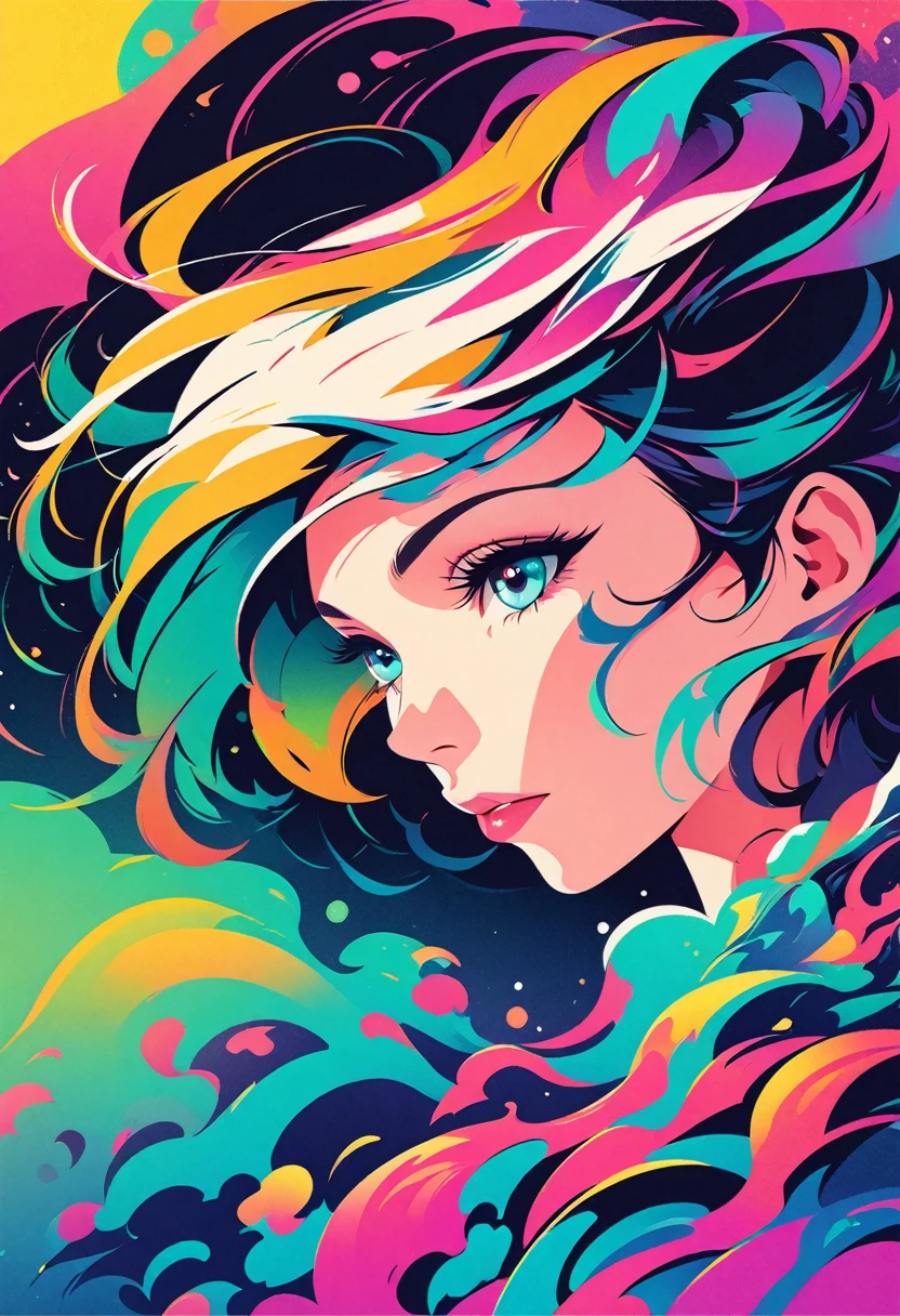 (vector art:1.5),a poster,In the background is a colorfull abstract , pale gradient design, minimal background, simple background, solid color background, beautiful gradient,, Vibrant colors with smooth gradients, Simple background, Simple and clean illustration, 4k high definition illustration wallpaper, poster background