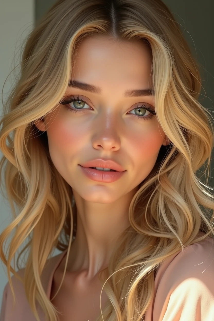blonde woman face