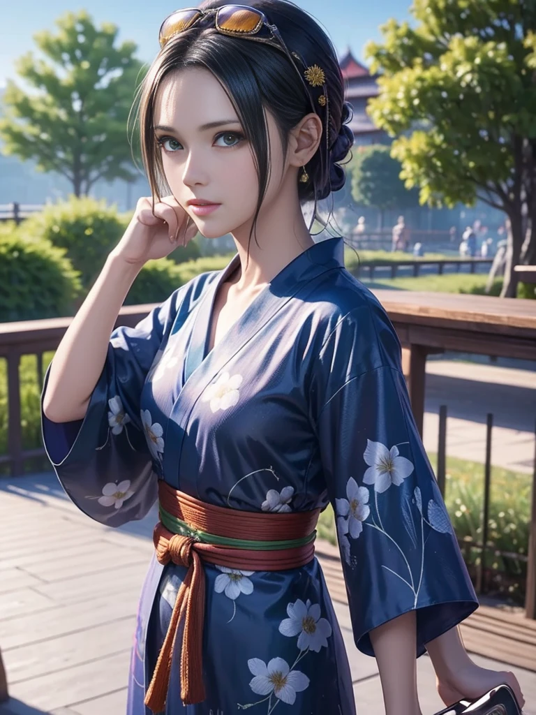 Highly detailed CG Unity 8K wallpapers, Highest quality, Very detailed, Very detailedかわいい, Age 25, Summer festival, yukata, valley,