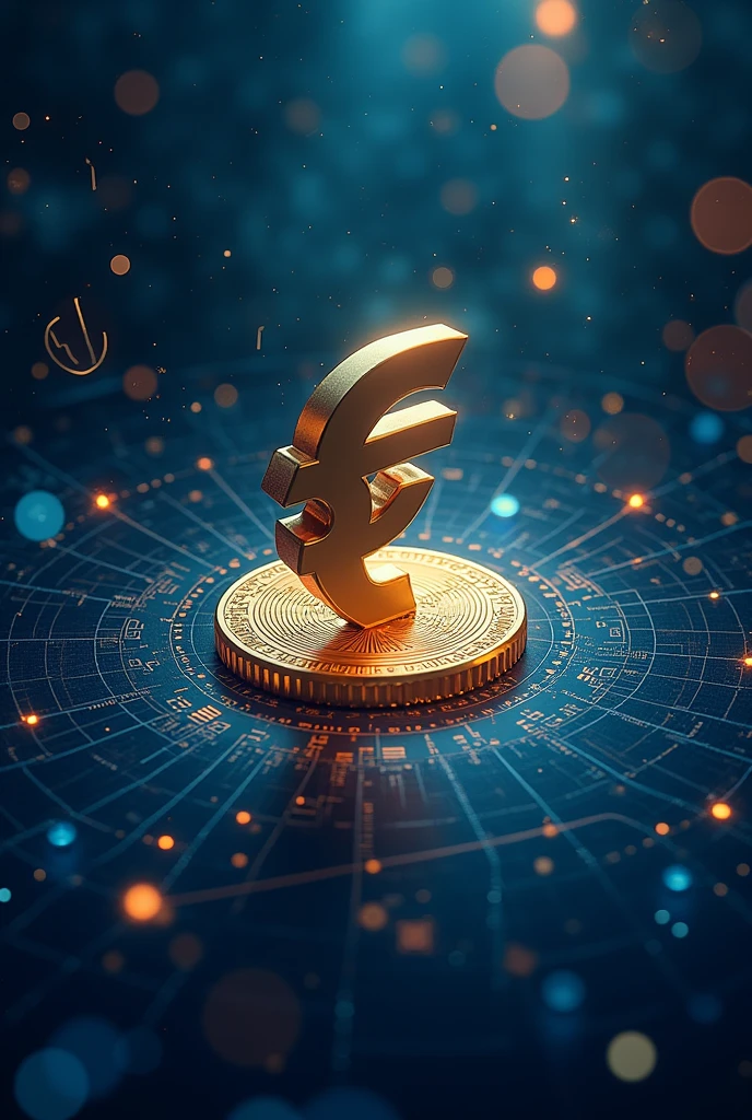 Create an intresting coverpage for economics project on the topic of e -  rupee 