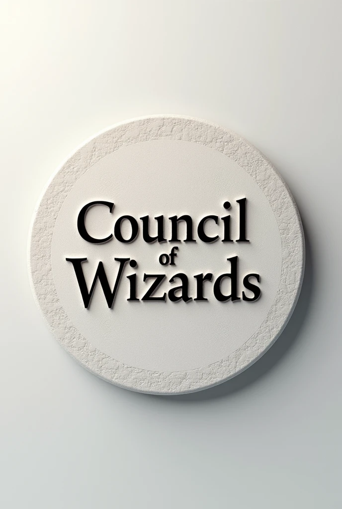 Create logo with engraved name "Council of Wizards" in modern Asian style