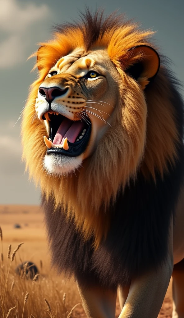 Lion smiling No friends, this is the victory of our unity and courage. If we always remain united, no one can defeat us."