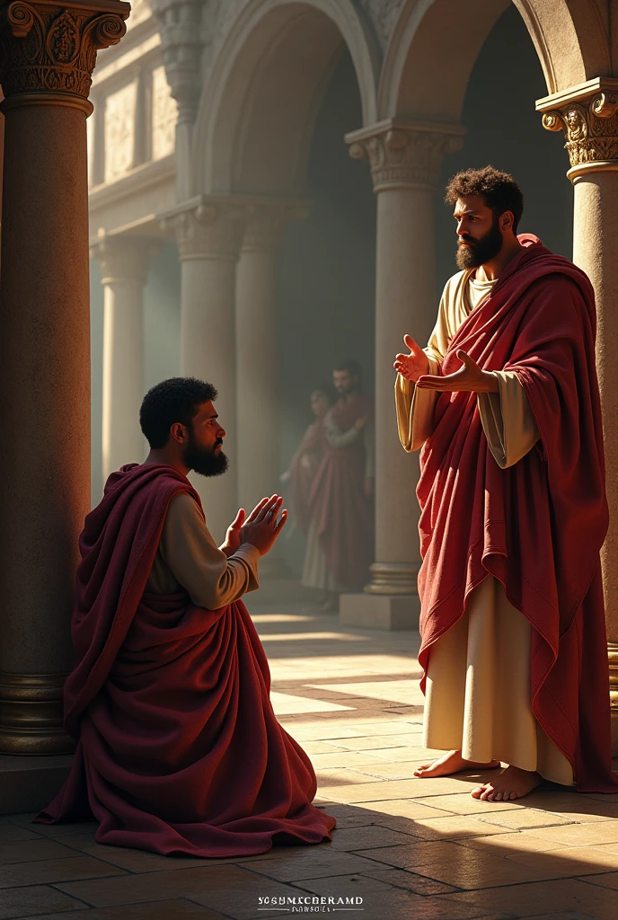 (Best Quality), (cornelius), He prayed and gave alms, Paul comes to preach the gospel, sony at 67000, lente 50mm,