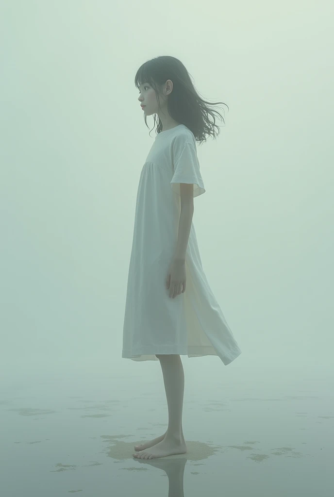 Only girl without background