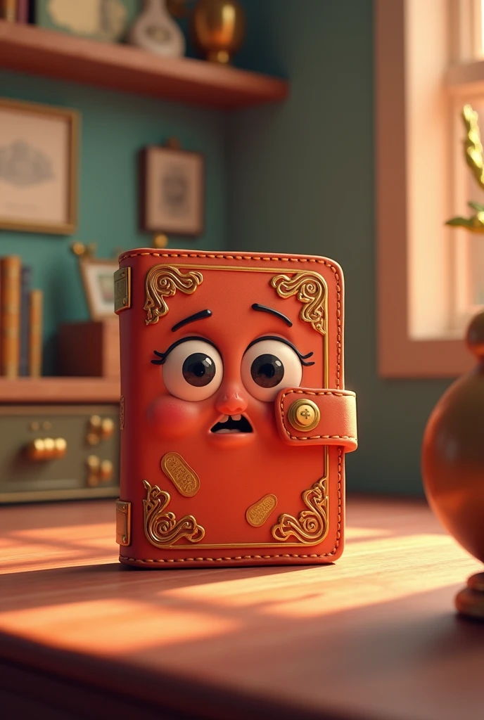 bank savings passbook , 3d , pixar disney style, cinematic masterpiece, aesthetic