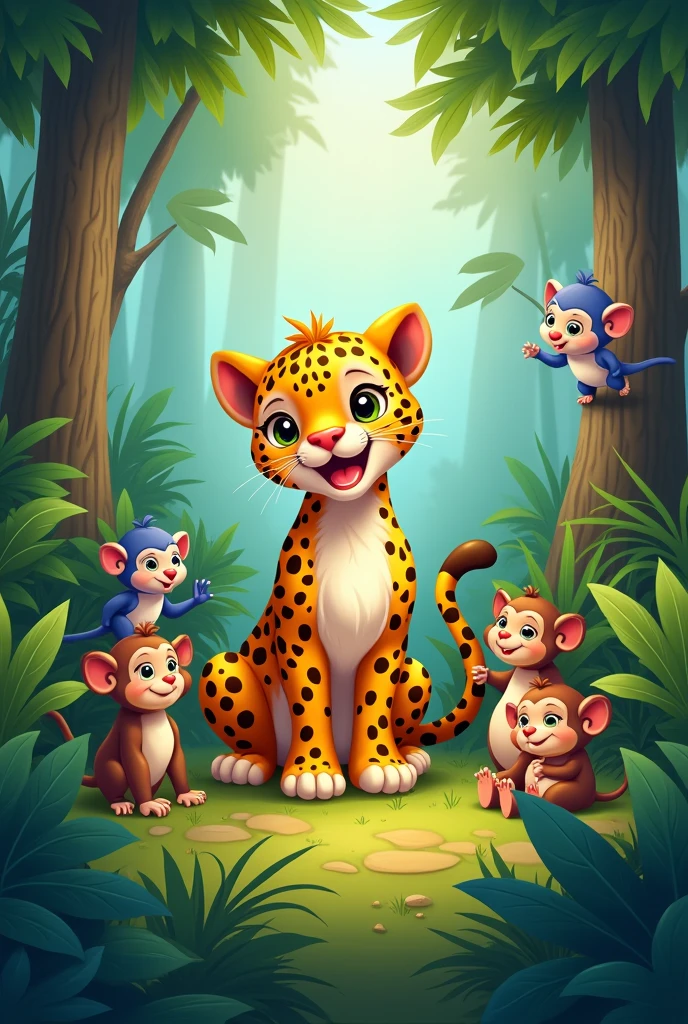 Jungle ke Prani cute Leopard ke ird-gird ekattha Ho Gaya