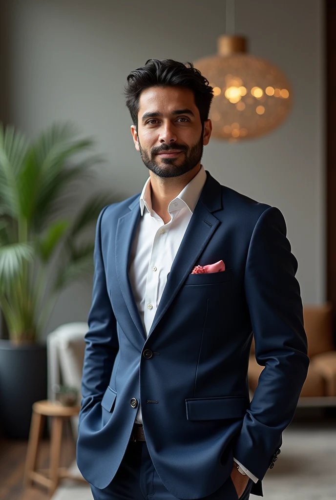 I want to create a real picture that has my channel name (E-commerce With Faisal Qureshi) and a very nice logo and a businessman and very handsome guy in this picture.