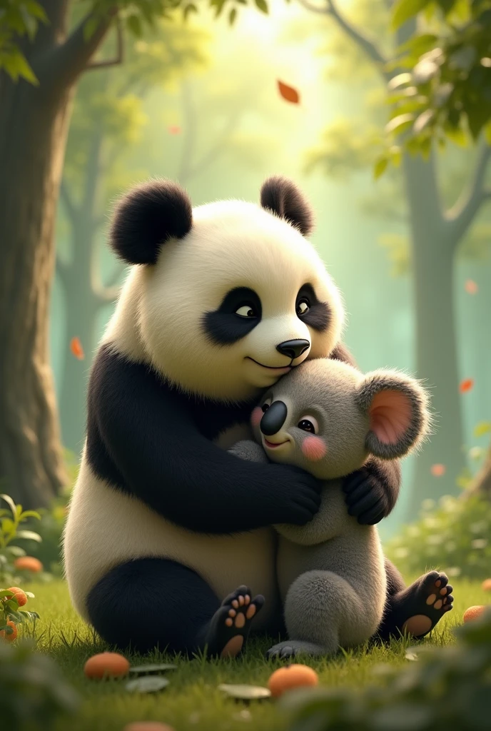 We bear bears A panda hugging a koala