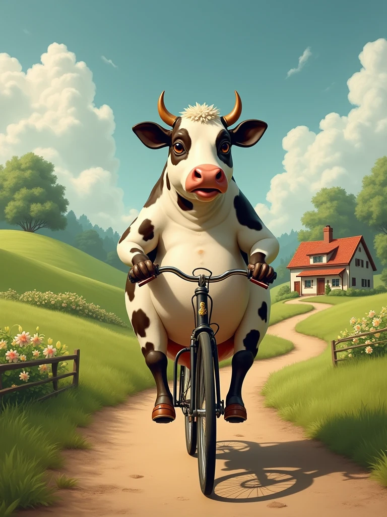 cow riding cycle