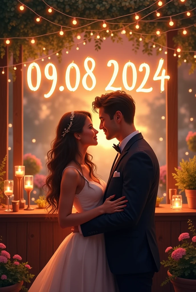 I want to create a date wallpaper 09.08.2024
