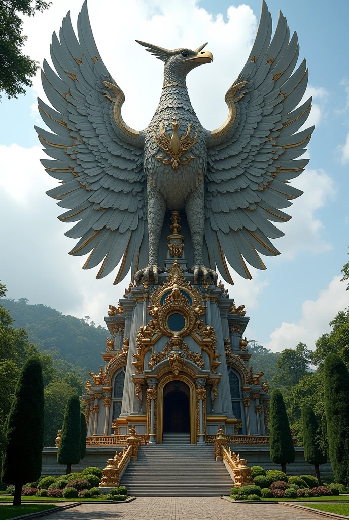 The magnificent Indonesian state palace resembles a Garuda bird which represents the Indonesian nation. 