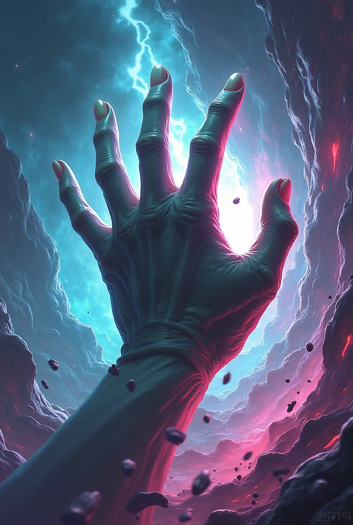 Monster hand breaking anime wallpaper