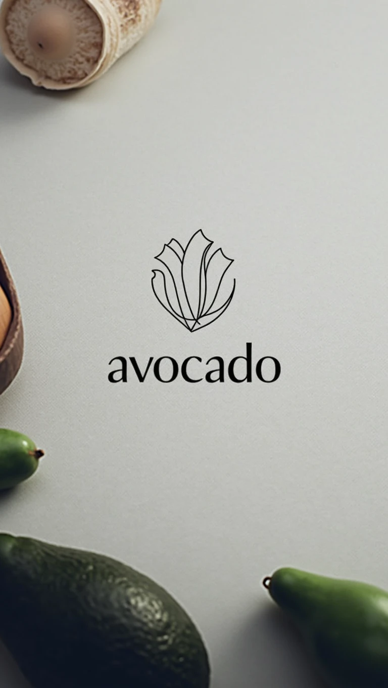 a logo with the words "avocado" below a stylized avocado