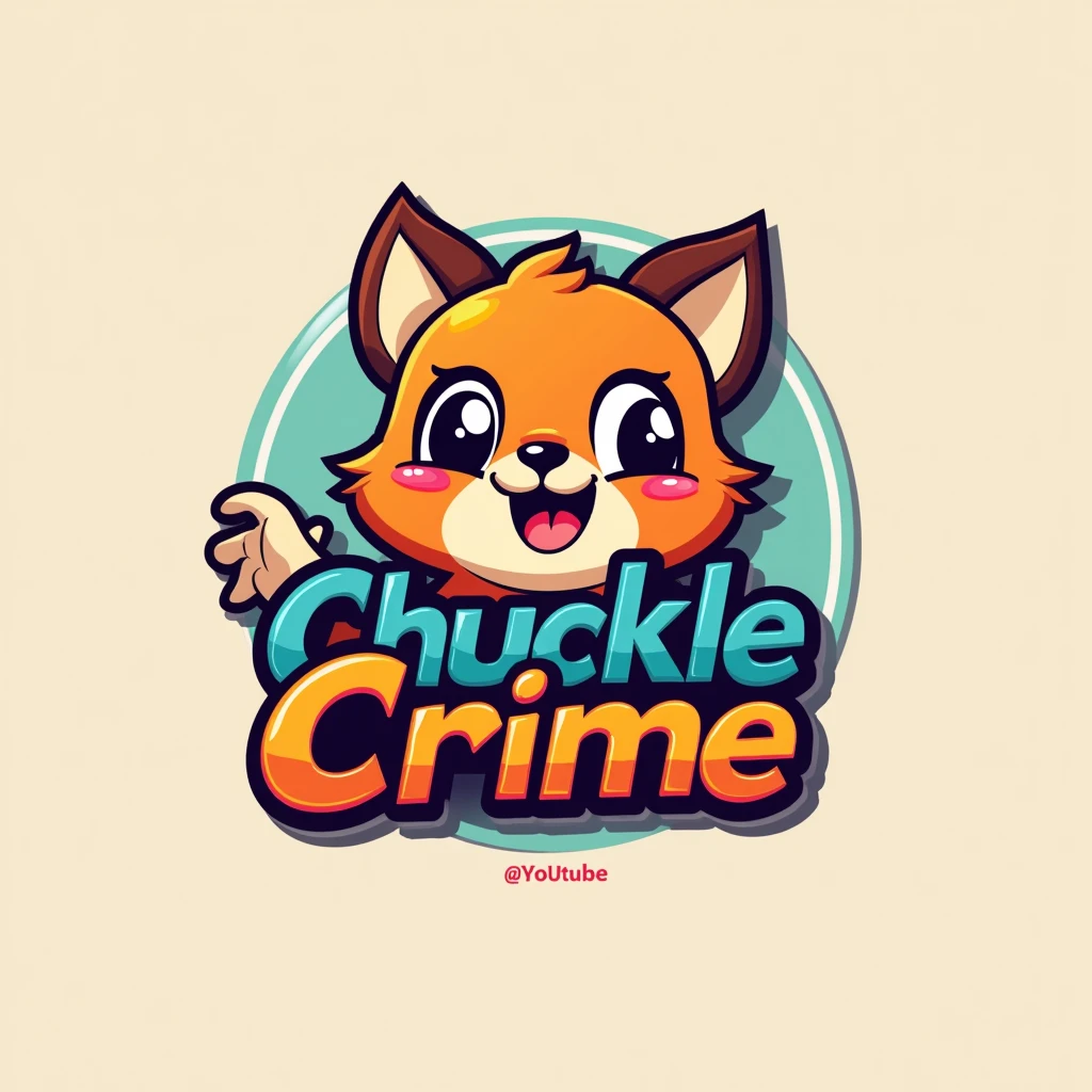 most attractive loga for youtube channel which name is 
ChuckleCrime less scary
