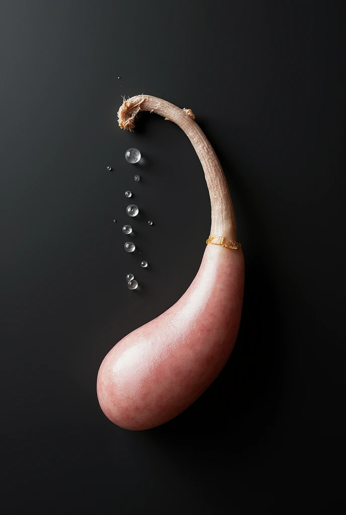 A penis ejaculating on a black board