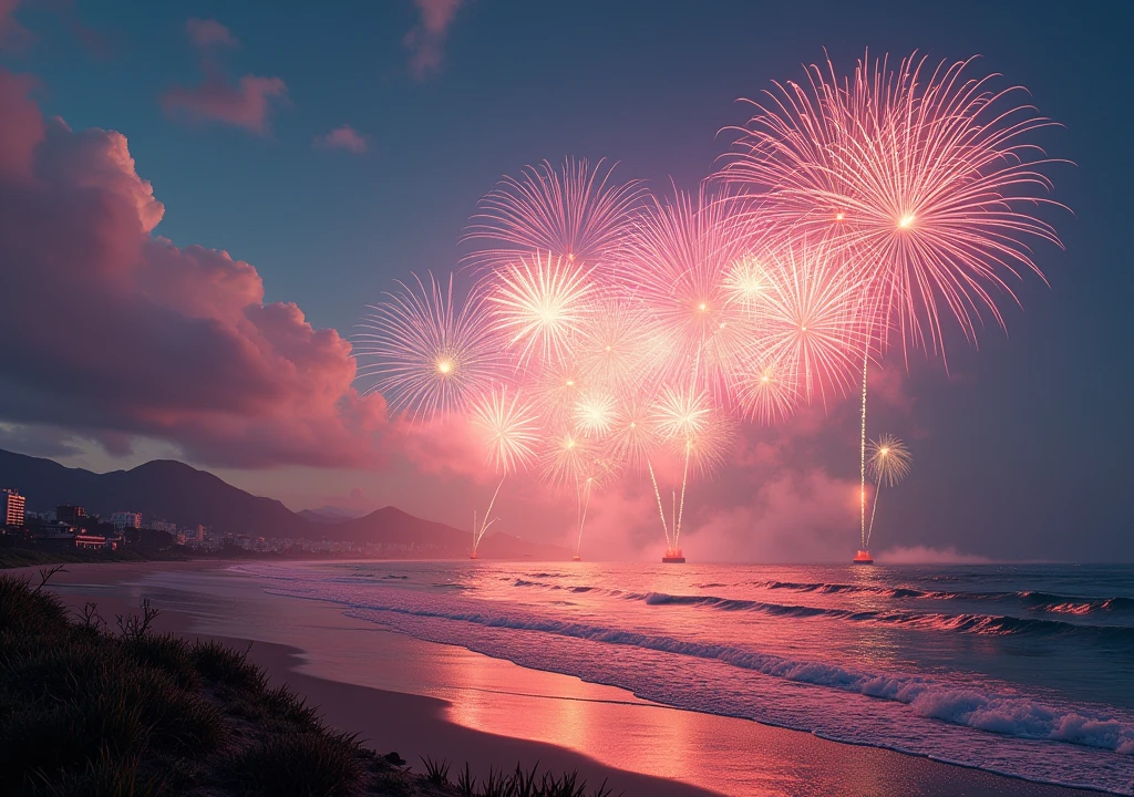 beautiful Fireworks、528Hz , deep sleep , ocean , buzzer , fireworks Sunshine Beach Waves Breeze Ocean Sunset Heat,abstracted,scenic,Dazzle,a color,sci-fy,buliding,scenecy,cosmos,galactic,lake,City,lawns,mountain ranges,the setting sun,baiyun,blue-sky,psychedelia,big breasts beautiful,shock,lamplight
