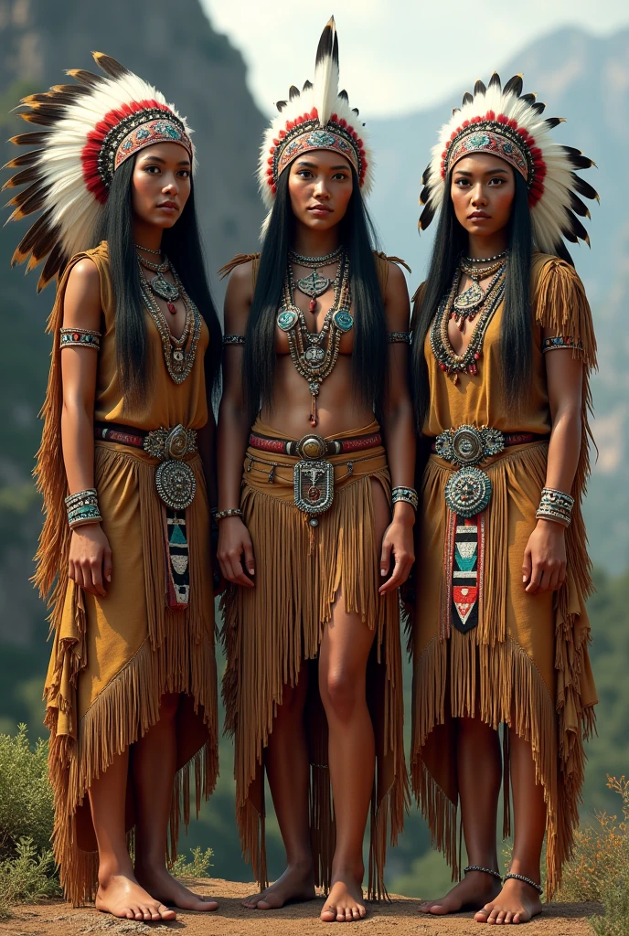 American Indian clothing for models