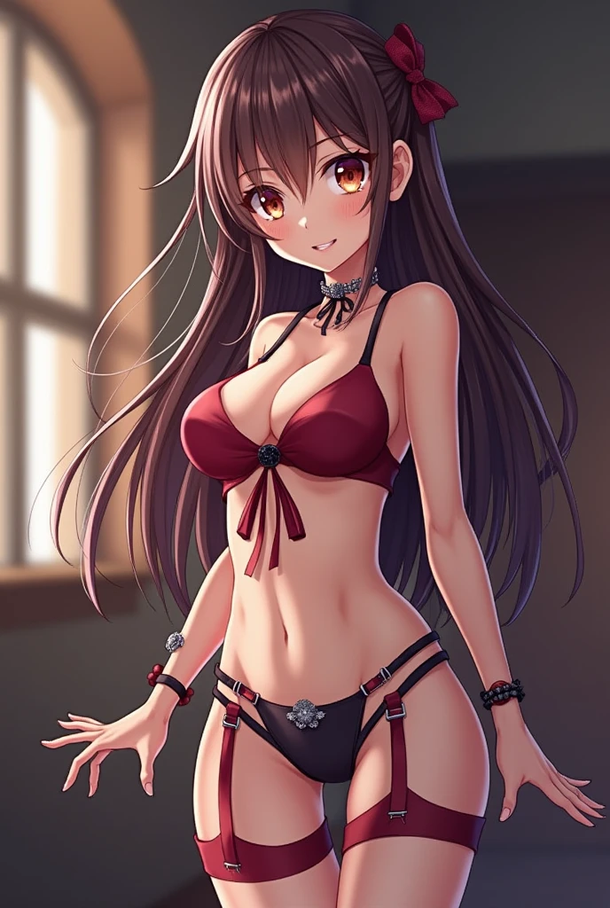 Gagged and bound anime girl