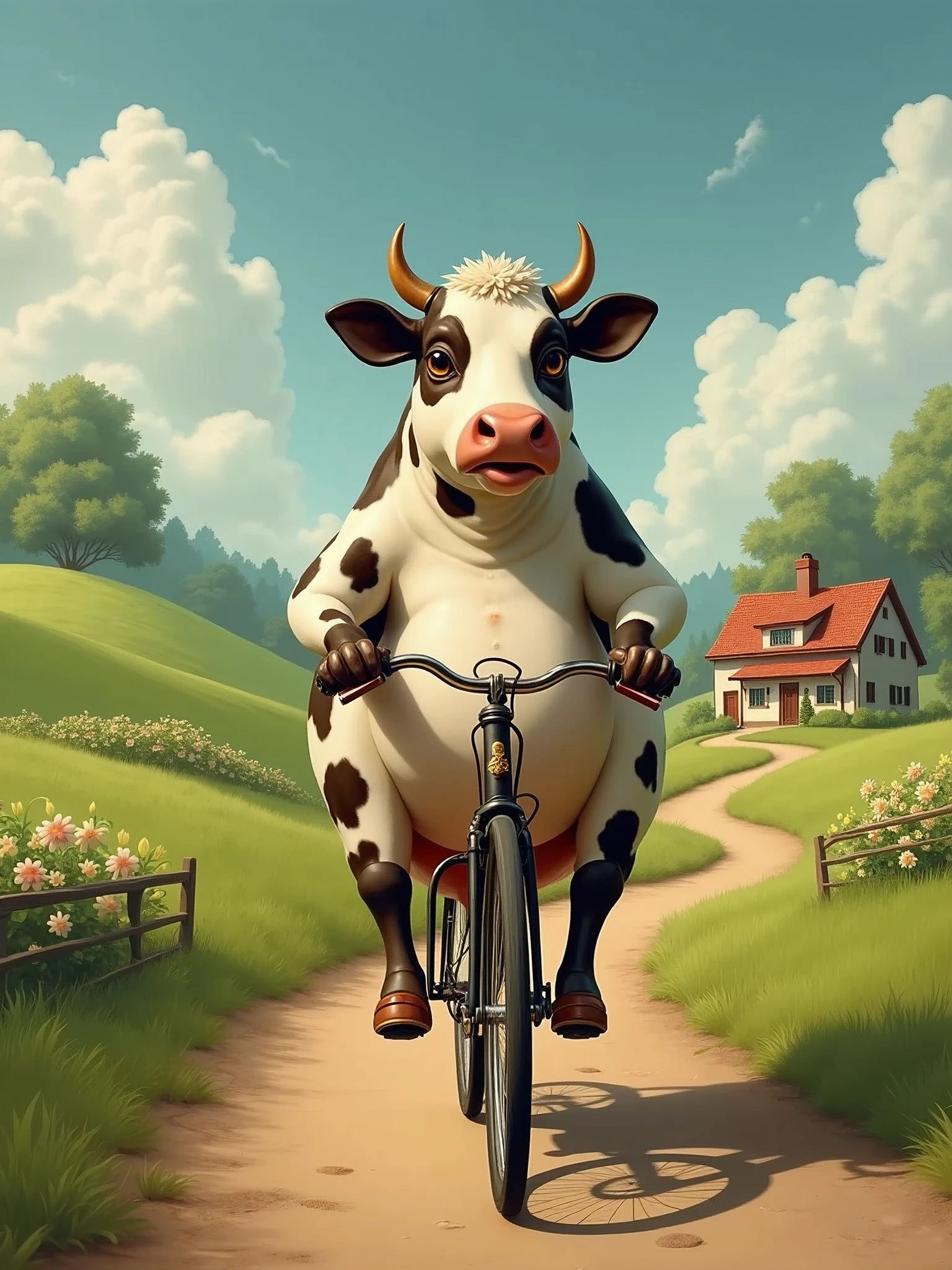 cow riding cycle
