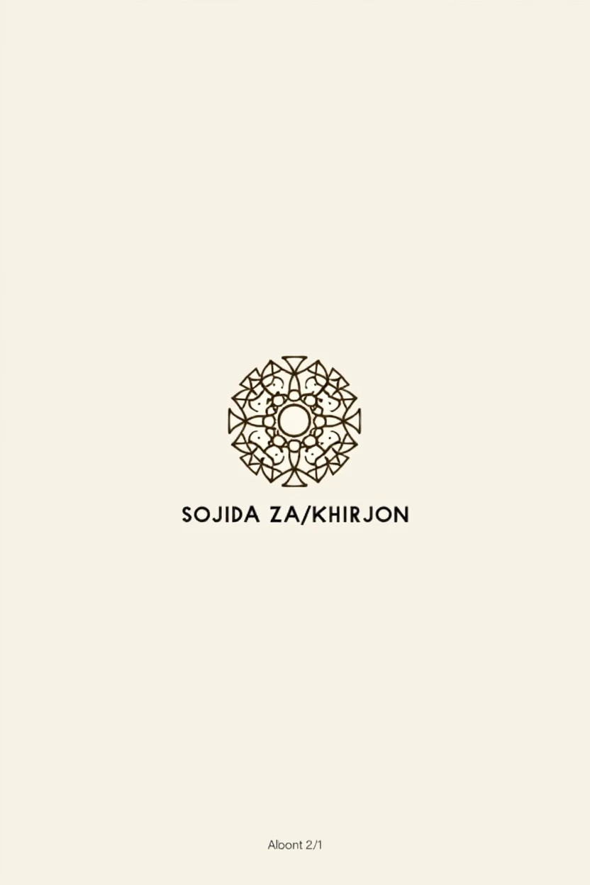 "Sojida Zakhirjon" logo to the name