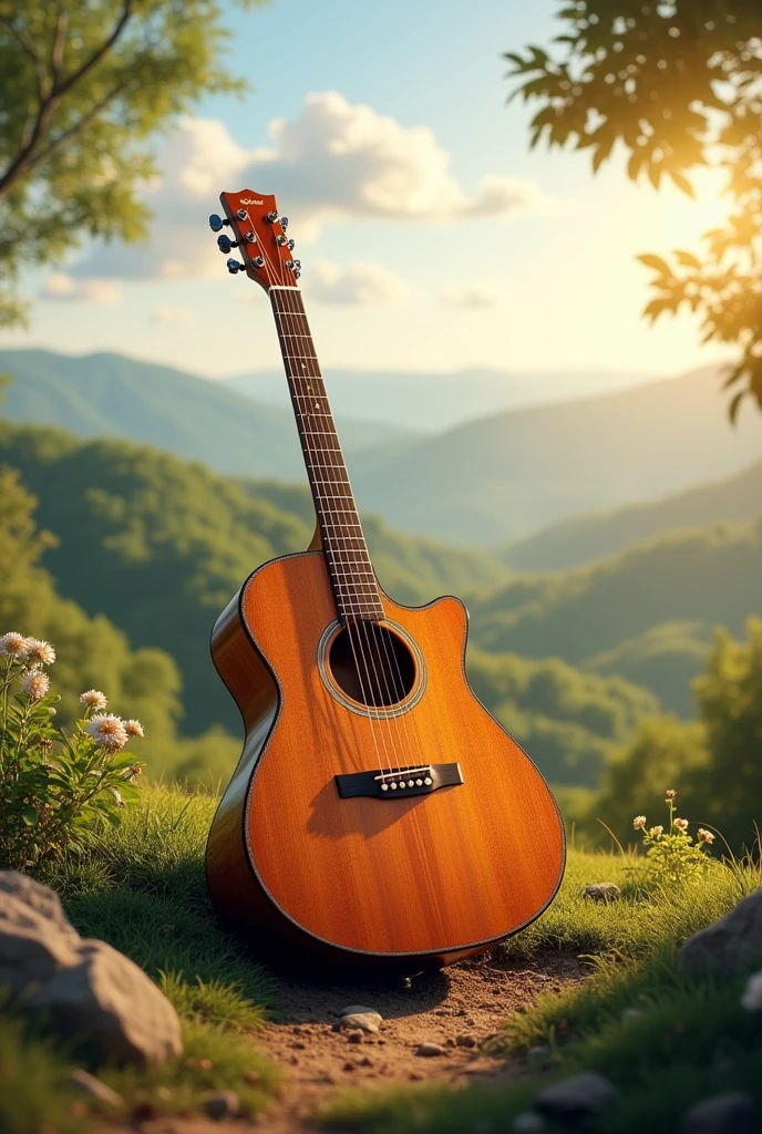 Guitar acoustic lanscape