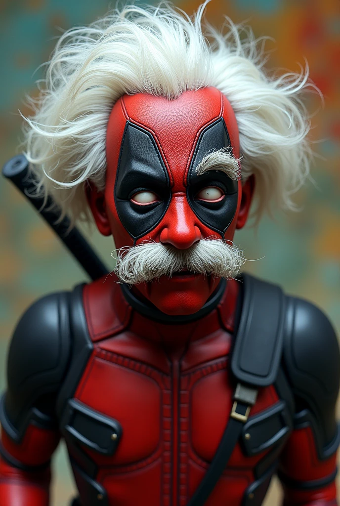 DEADPOOL CHARACTER WITH ALBERT EINSTEIN'S FACE