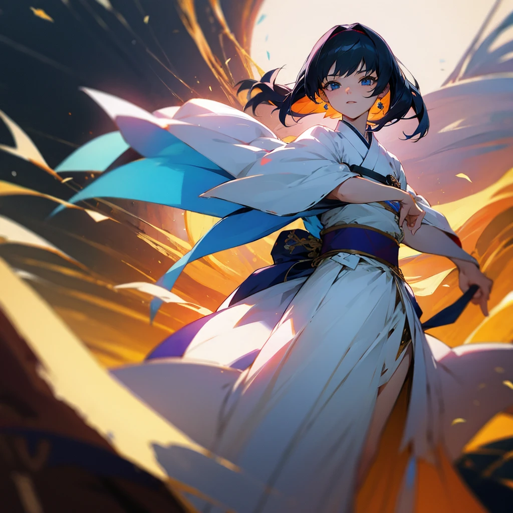 Please generate anime images for women with Korean dress