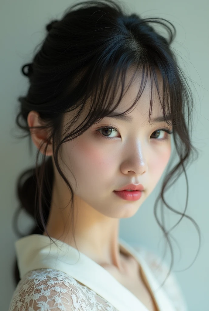 Images of Japanese fluffy, silky bangs　