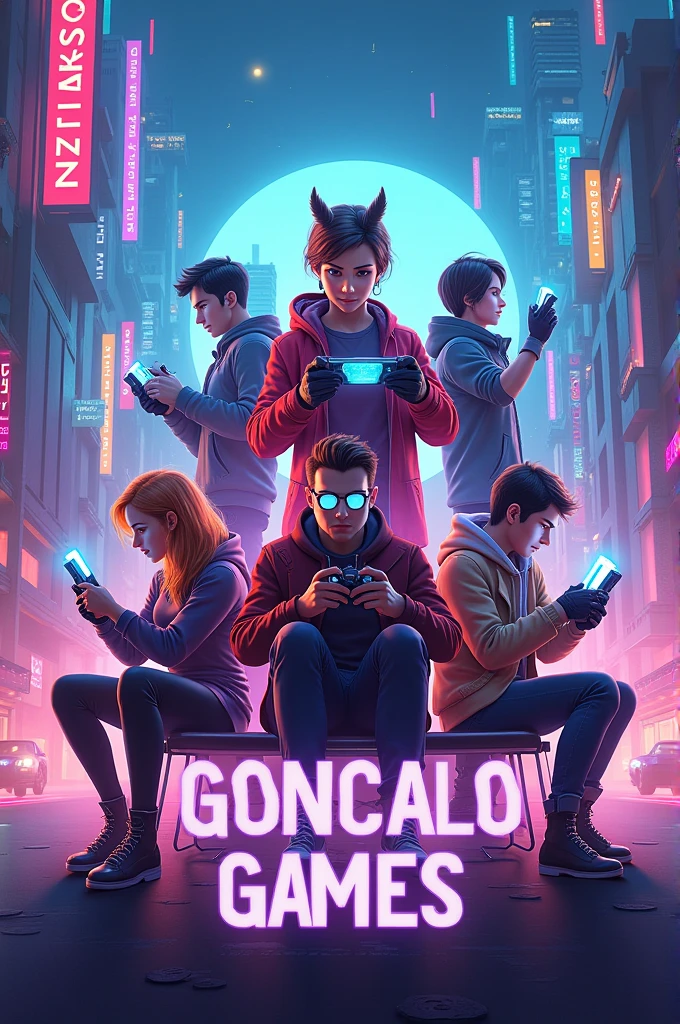 game advertising poster written "Goncalo Games"
