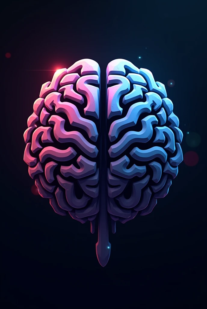 A gaming logo with brain hurting effect