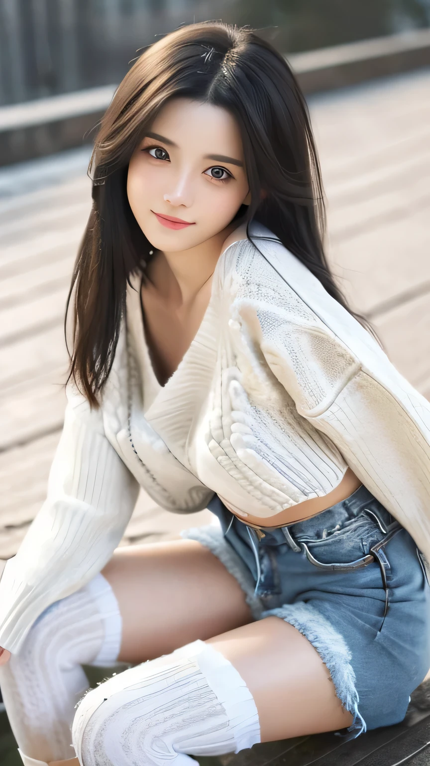 Smile、natta、Bedrooms、Raw photography、(((Ultimate Beauty Portrait)))、((glistning skin))、女の子1人、16 year old beautiful girl in Prague、bright expression、((brown haired))、Show your back to your audience、(Viewer from directly below to the back)、(Random skirt:1.5)、((Big eyes that shine like jewels))、open cardigan、Open your clothes、Lace panties、panthyhose、Glossy glossy skin、(Medium Hair)、(Silky Ponytail Hair)、(is standing)、((Show me all my panties))、((Lifted skirt))、panties focus、Detailed lace panty pattern、((Lift your skirt to show your panties to the camera))、((Lift the skirt bigger and bigger,、Show your panties to the camera))、eye liner、short claws、Beautiful bangs、Hair between the eyes、((masterpiece、top-quality、ultra-detailliert、Film Light、intricate-detail、hight resolution、ighly detailed))、细致背景、8KUHD、Digital SLR、Soft light、hightquality、Film grain、FujifilmXT3 、Shallow depth of field、natural soft light、Kamimei、Lush bust