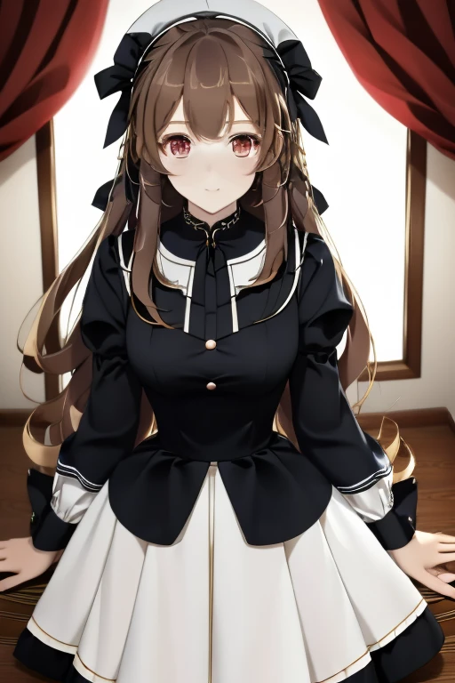 ：best quality, 1girl, solo, (atori:1.2), __posture__, long hair, very long hair, brown hair, ribbon, black ribbon, hair ribbon, bangs, ahoge, two side up, hair between eyes, red eyes, sailor dress, sleeves past wrists, long sleeves, dress, sailor collar, white dress, blue sailor collar, see-through, collarbone, wide sleeves, neckerchief, red neckerchief, red necktie, bare legs, barefoot, small breasts, breasts, cowboy shot, __looking__, __expression__, __background__. __posture__：standing\nstanding\n(contrapposto:1.1)\n(contrapposto:1.2)\n(sitting:1.1)\n(sitting:1.2)
__looking__：looking_at_viewer\nlooking_at_viewer\nlooking_at_viewer\nlooking_at_viewer\nlooking_back
__expression__：smile/nsmile/nsmile/nsmile, open_mouth/nsmile, closed_eyes/nopen_mouth/nshy/nlaughing/nangry/nevil/nlonely/ncrying
__background__：outdoors, starry sky, night sky, sunset\nnight, night sky, cloudy sky, meteor, planet, cloud, star (sky), (starry sky:1.2)\n(outdoors), day, blue sky, cloud, nature, tree\noutdoors, day, blue sky, cloud, water\noutdoors, day, grass\ncherry blossoms, tree, outdoors, shooting star, petals, cloud\noutdoors, city, cityscape, scenery, building