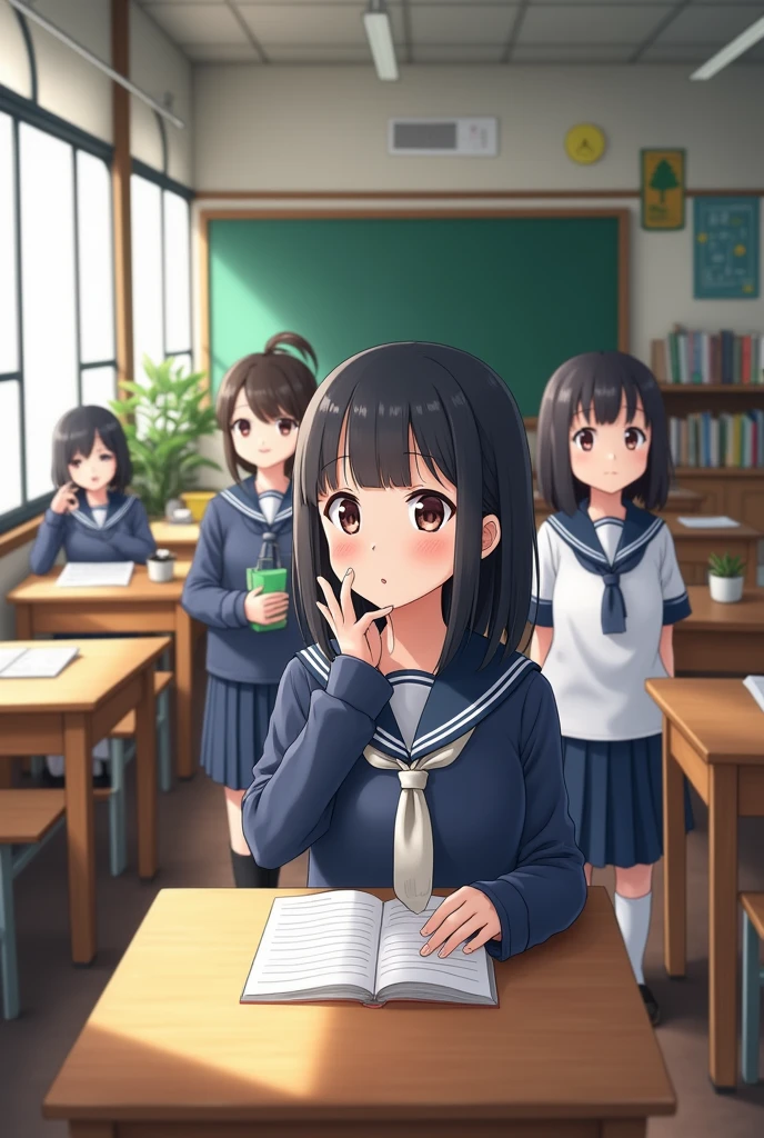 classroom、Sailor suit