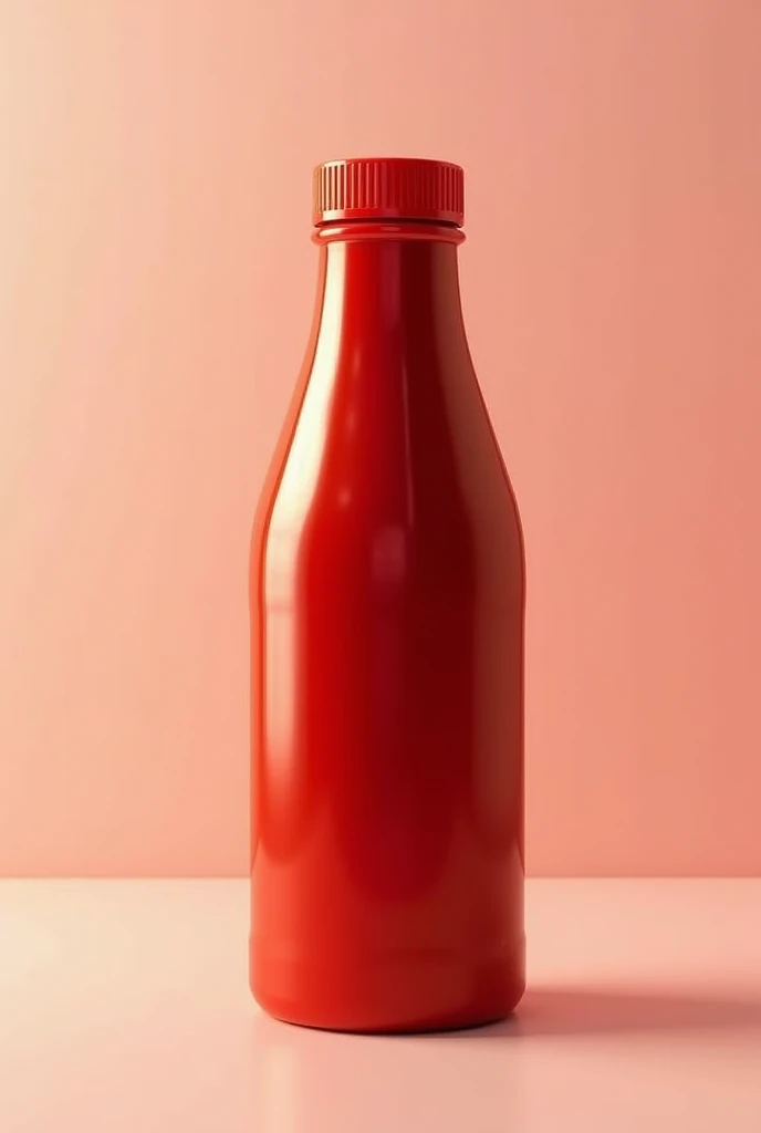 Plastic Bottle like Heinz ketchup with Sauce Mockup
