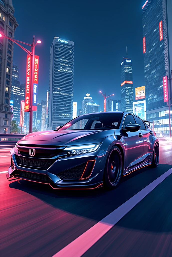 subject（日本car、Honda、Torneo Euro R）、car、The capital is high、Runner、In detail、Anime Style、Realistic、Tokyo、The capital is high速道路、c1、sedan
