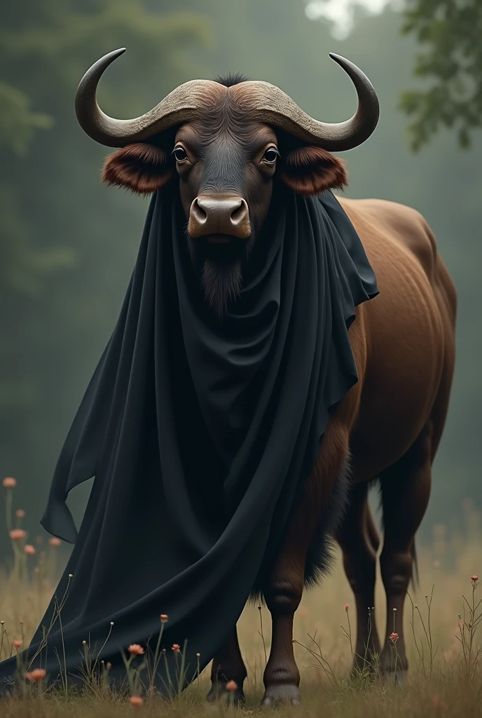 buffalo Wear black hijab