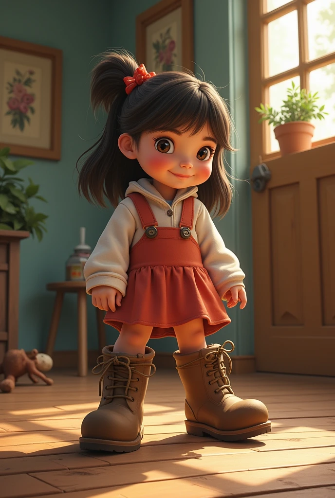 Girl stuck in boots