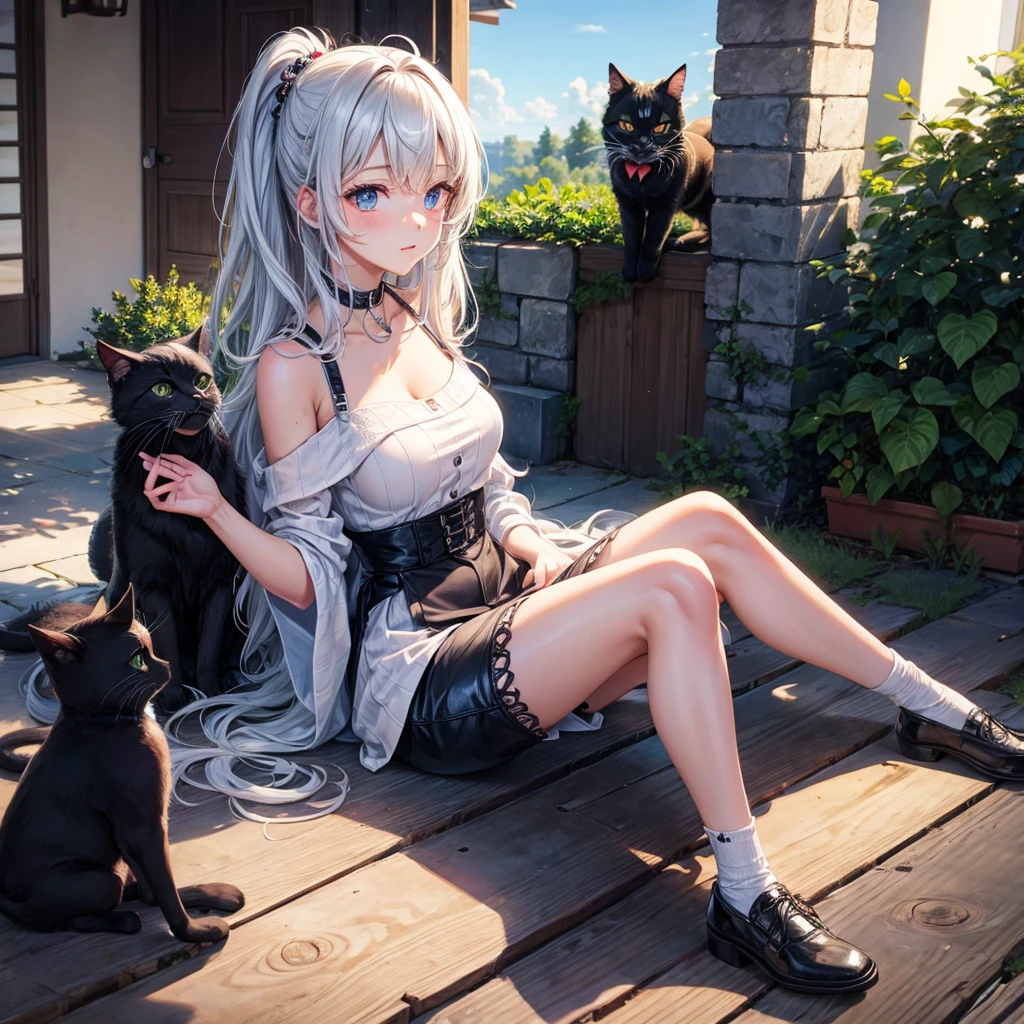 Girl with white skin, ta has a thin waist, long legs, and Kazlan has big eyes