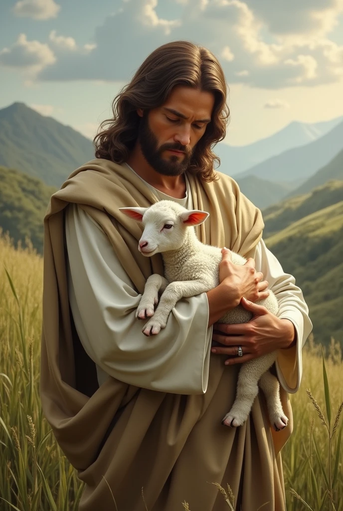Jesus and the Lamb's bidas