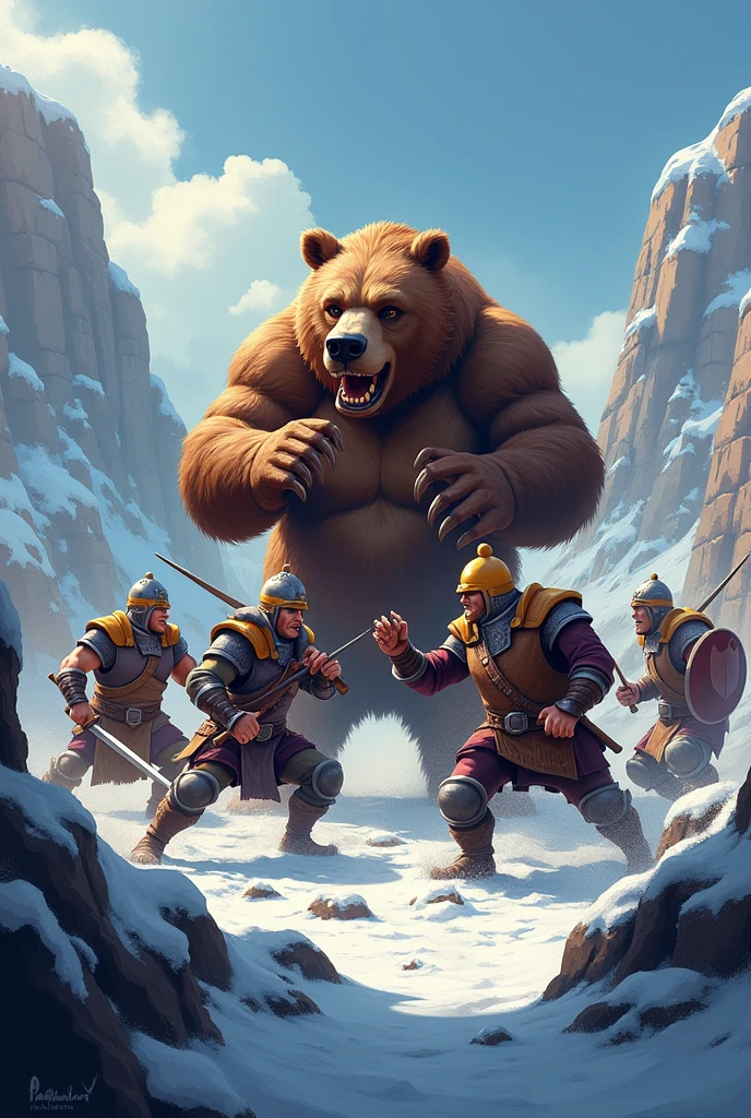 Logo for Clash of Clans War with the Bear