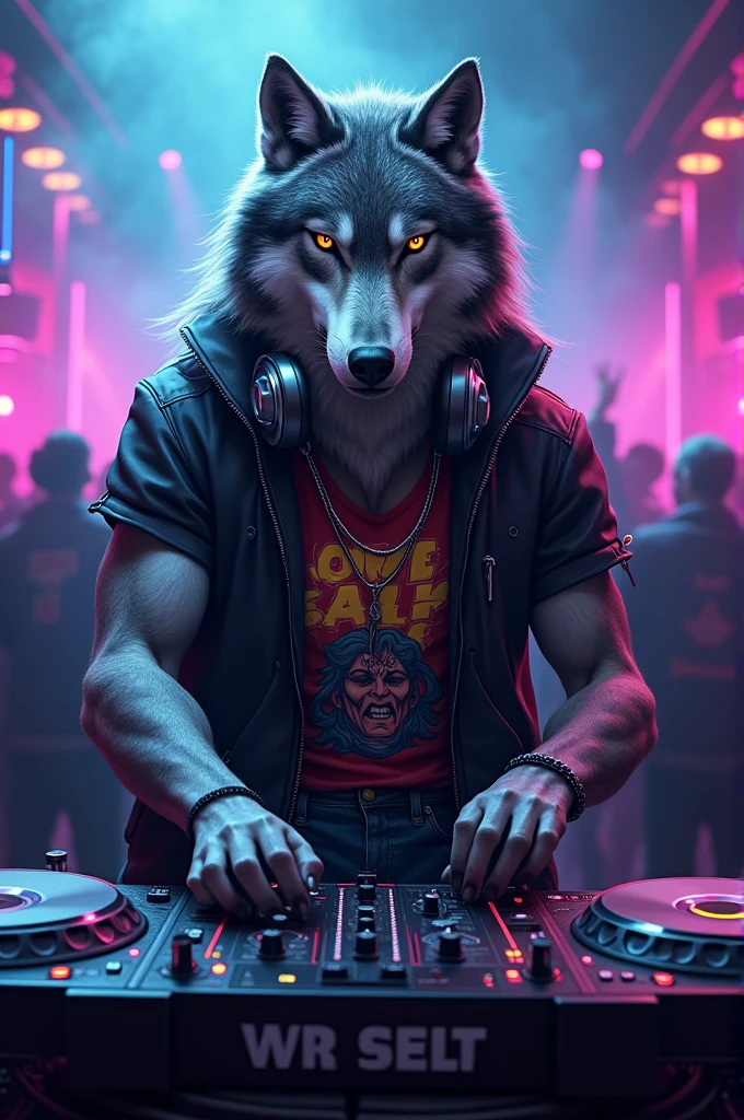 A wolf dj