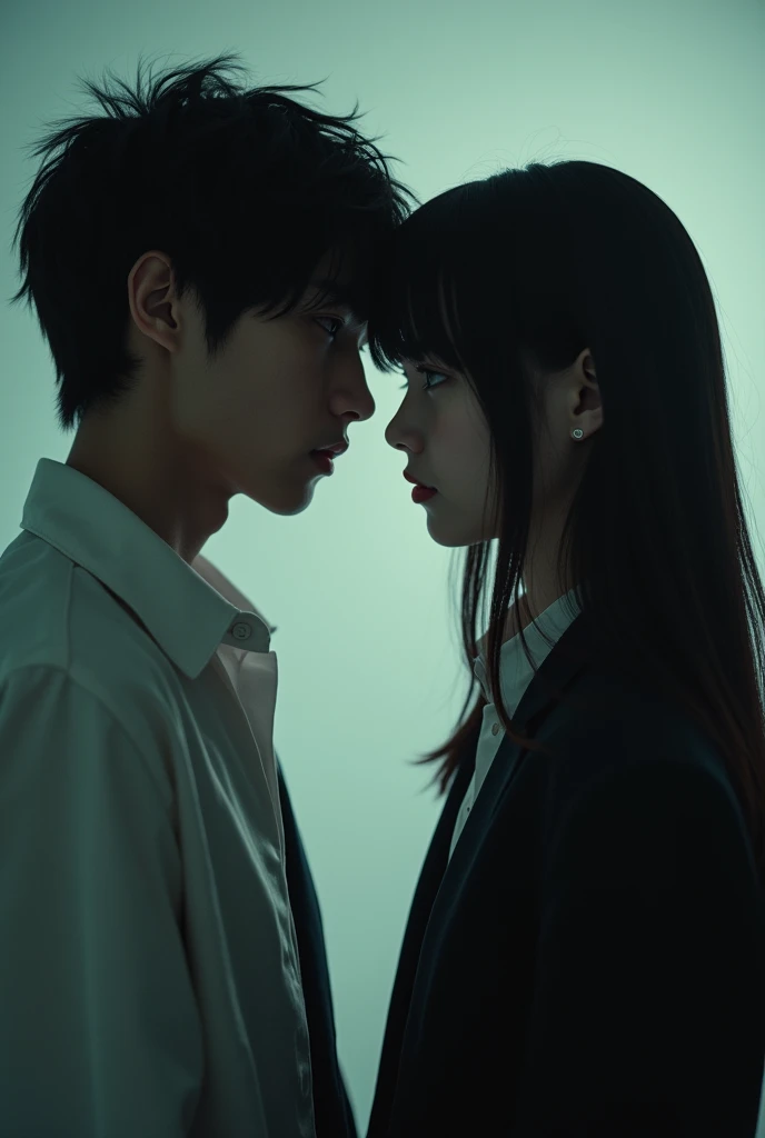A photo of Jinji Fushiguro and a high school girl