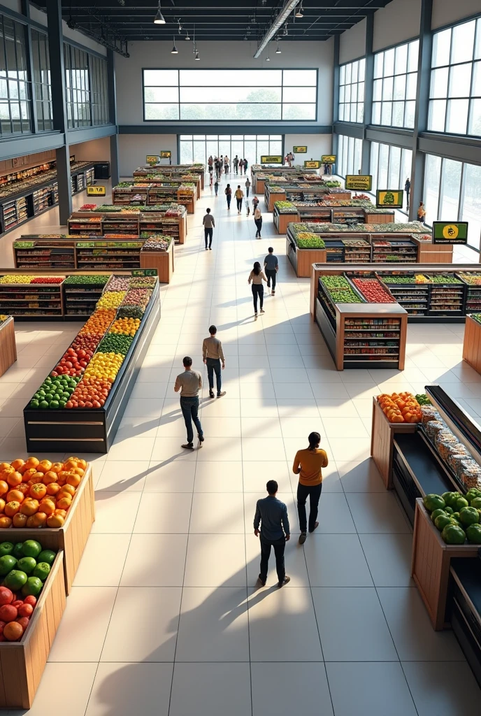 detailed supermarket layout

