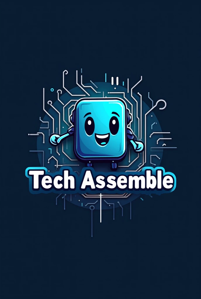 Computer store, Tech Assemble, create a professional logo people animation