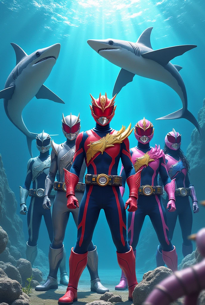 super sentai Sea Animal Theme
