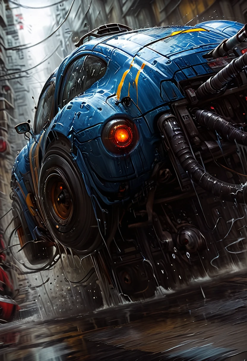 shot from side,it is Biochemical,racing stripes,motion blur,going really fast masterpiece,deep focus,studio lighting,League of Legends Splash Art,hyperdetailed,arcadian,spotlight, Movie Still, Film Still, Cinematic, Cinematic Shot, Cinematic Lighting, dark, chiaroscuro, low-key
